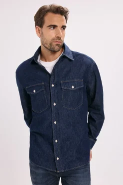 Jack & Jones Camisa regular fit denim Azul marino Hot