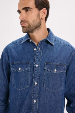 Jack & Jones Camisa regular fit denim Azul Best