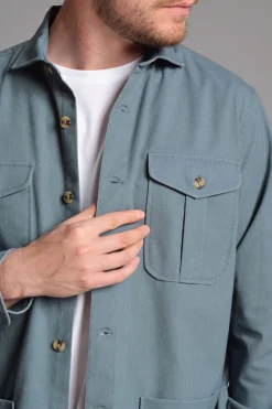 Cloking Camisa Sahariana Azul Best