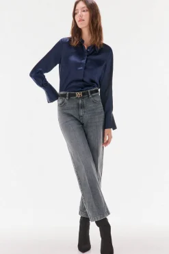 TFP by Tamara Falcó Camisa seda Azul Outlet