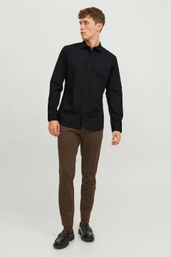 Jack & Jones Camisa slim fit negro Clearance