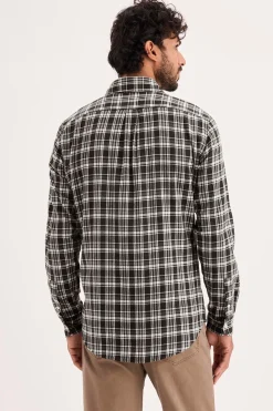 Dockers Camisa slim fit Marr&oacute;n New