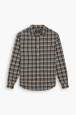 Dockers Camisa slim fit Marr&oacute;n New