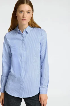 Selected Camisa Slim Fit confeccionada con algodón orgánico Azul Online