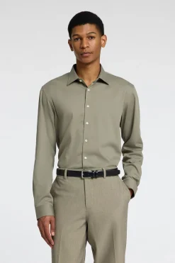 Selected Camisa Slim Fit de vestir Kaki New