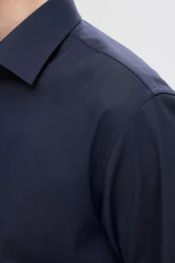 Selected Camisa Slim Fit de vestir Azul marino Outlet