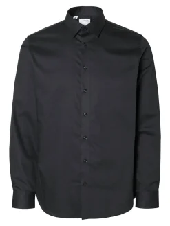 Selected Camisa Slim Fit de vestir Negro Hot