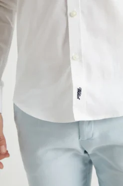 Williot Camisa Slim Fit Oxford Blanco New