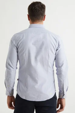 Williot Camisa Slim Fit Oxford Azul marino Outlet