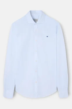 Silbon Camisa sport classic mini cuadro Azul Clearance