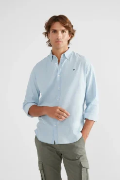 Silbon Camisa sport denim Azul Discount