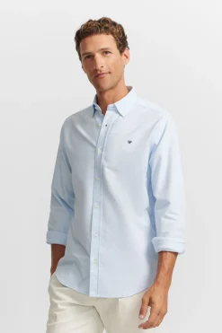 Silbon Camisa sport oxford cutaway Azul Outlet