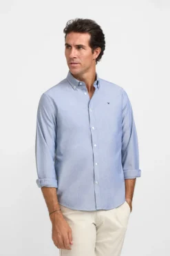 Silbon Camisa sport oxford raqueta Azul oscuro