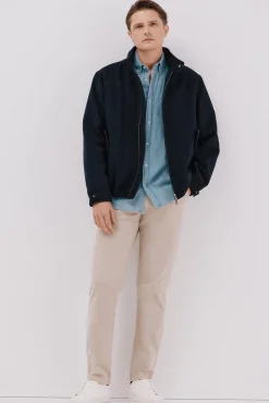 Cortefiel Camisa vaquera Azul Discount