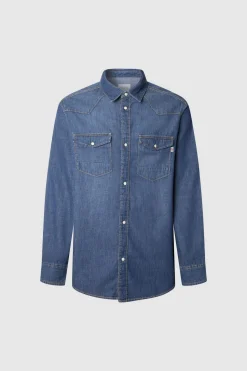 Pepe Jeans Camisa Vaquera azul Discount