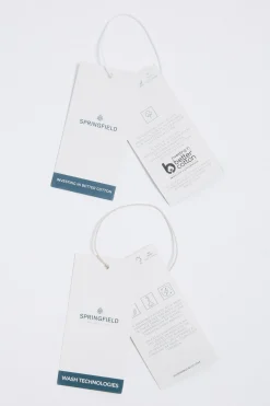 Springfield Camisa vaquera bolsillos azul Clearance