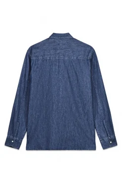 OOTO Camisa vaquera con bolsillos Azul