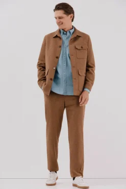 Cortefiel Camisa vaquera con bolsillo Azul marino Best