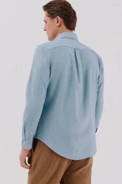 Cortefiel Camisa vaquera con bolsillo Azul marino Best