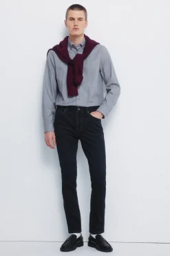 Springfield Camisa vestir estructura bicolor gris Hot