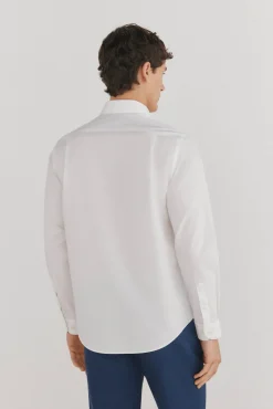 Pedro del Hierro Camisa vestir lisa non iron + antimanchas Blanco