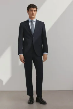 Pedro del Hierro Camisa vestir lisa non iron + antimanchas Azul Hot