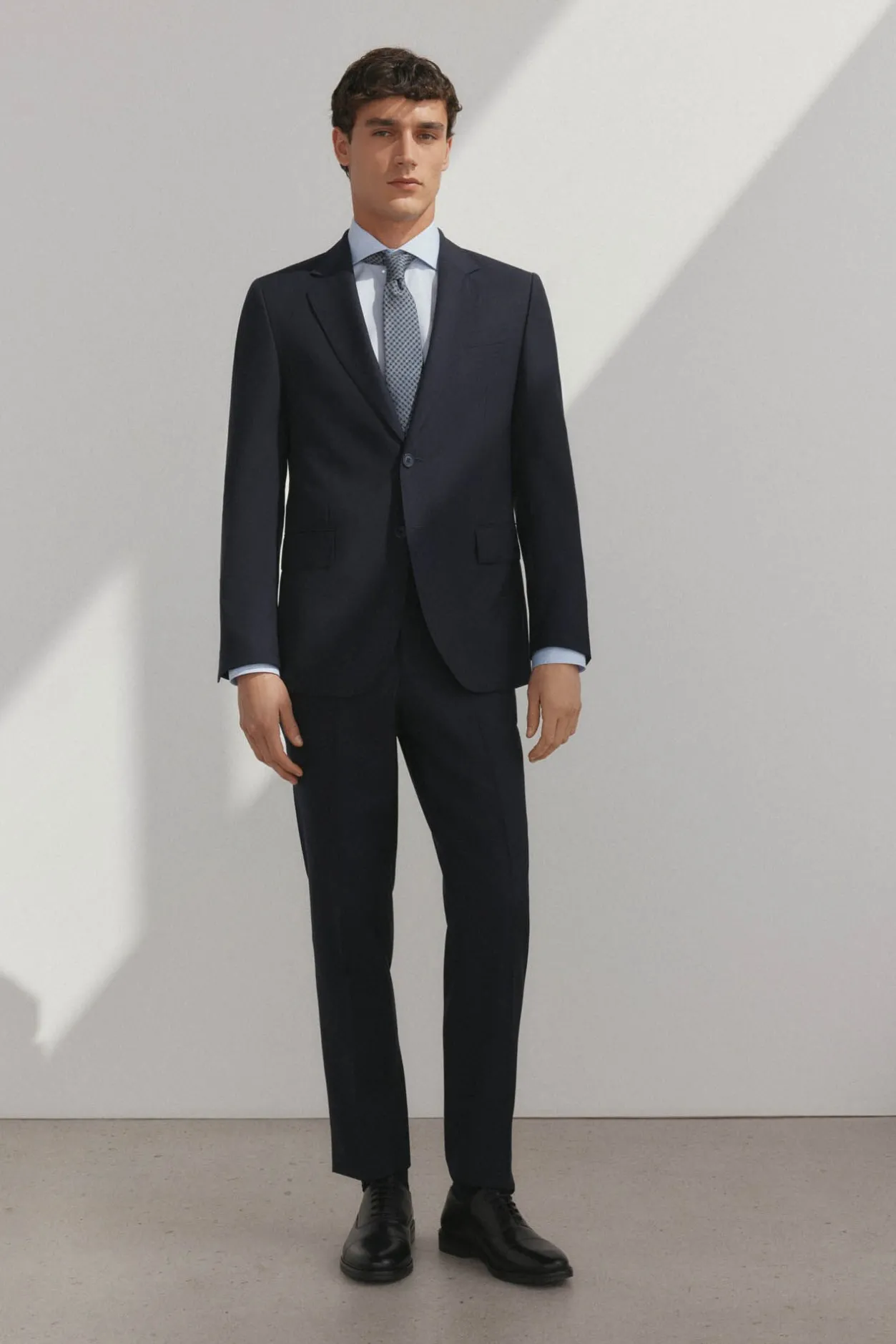 Pedro del Hierro Camisa vestir lisa non iron + antimanchas Azul Hot