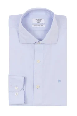 Pedro del Hierro Camisa vestir lisa non iron + antimanchas slim fit Azul Outlet