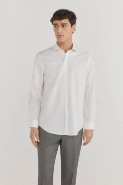 Pedro del Hierro Camisa vestir lisa non iron + antimanchas Blanco Sale