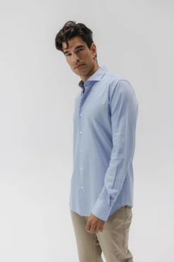 elPulpo Camisa vestir oxford royal Azul Discount