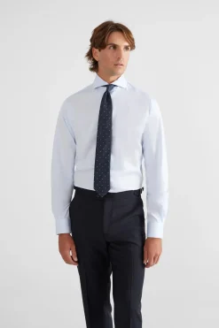 Silbon Camisa vestir puño simple Azul Online