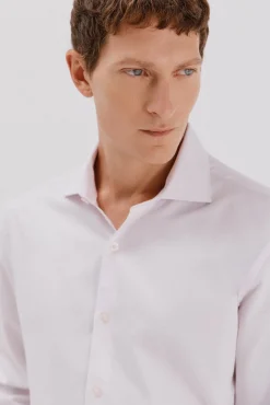 Cortefiel Camisa vestir rayas fácil plancha Rosa Best