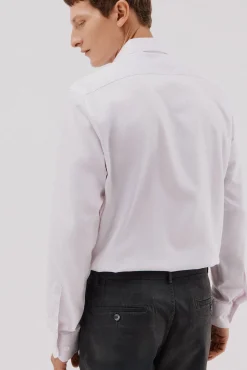 Cortefiel Camisa vestir rayas fácil plancha Rosa Best