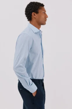 Cortefiel Camisa vestir rayas fácil plancha Azul Online