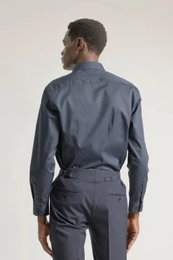 PuroEGO Camisa vestir regular fit popelin Azul marino Best