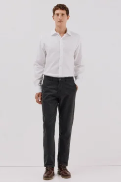 Cortefiel Camisa vestir twill fácil plancha Blanco New