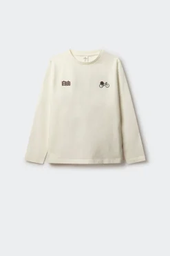 Springfield Kids Camisera manga larga bici Japón niño marfil