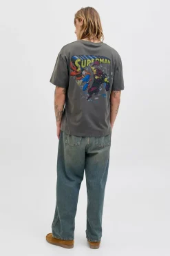 Jack & Jones Camiseta back print gris Sale