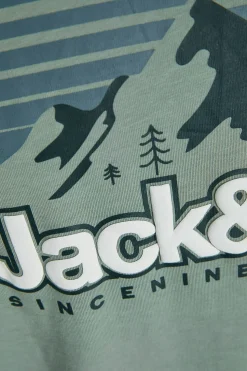 Jack & Jones Camiseta back print verde
