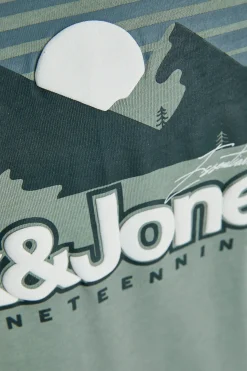 Jack & Jones Camiseta back print verde