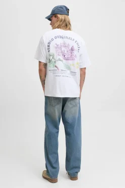 Jack & Jones Camiseta backprint blanco New