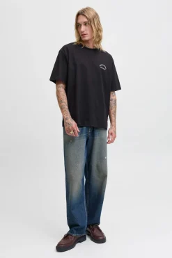 Jack & Jones Camiseta backprint negro Discount