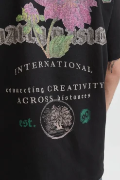 Jack & Jones Camiseta backprint negro Discount