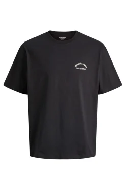 Jack & Jones Camiseta backprint negro Discount