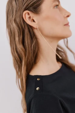 Cortefiel Camiseta barco botones Negro Clearance