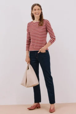 Cortefiel Camiseta barco botones Estampado gris