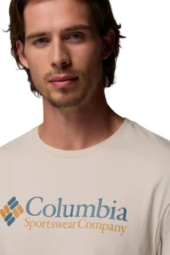 Columbia Camiseta basic logo™ para hombre Beige Sale