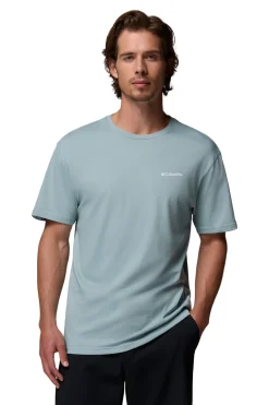 Columbia Camiseta basic logo™ de para hombre Azul Discount
