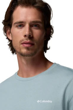 Columbia Camiseta basic logo™ de para hombre Azul Discount