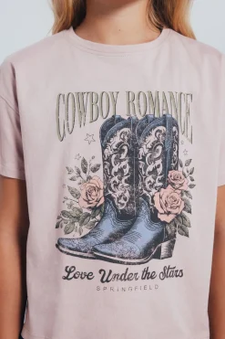 Springfield Kids Camiseta botas cowboy niña rosa Online